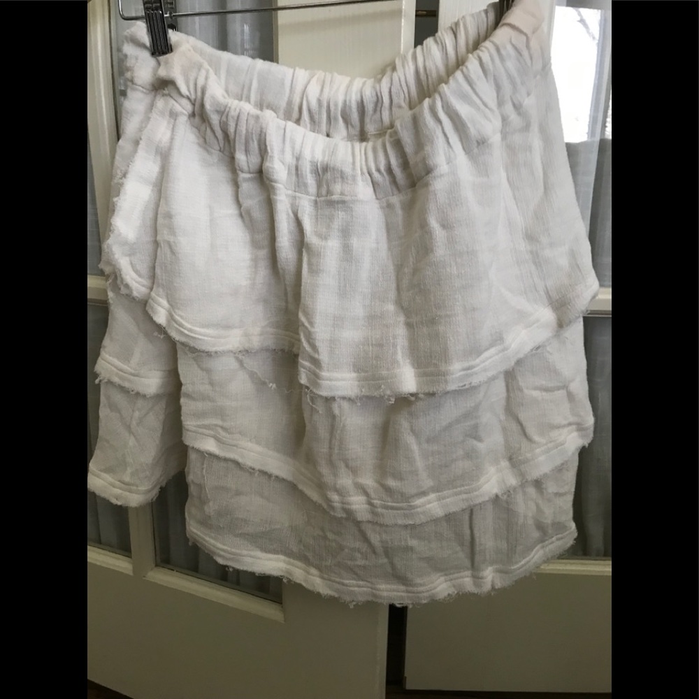 white skirt